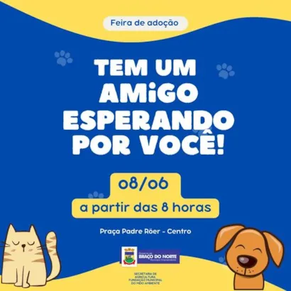 Feira de Adoção em Braço do Norte: Encontre Seu Novo Melhor Amigo!