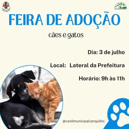 Feira de Adoção em Cerquilho: Encontre seu Novo Melhor Amigo!