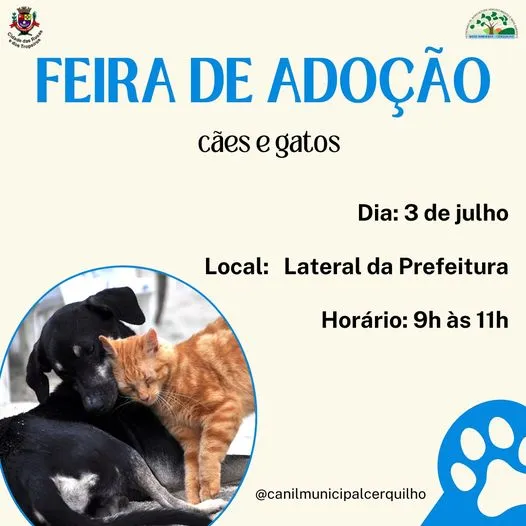 Feira de Adoção em Cerquilho: Encontre seu Novo Melhor Amigo!