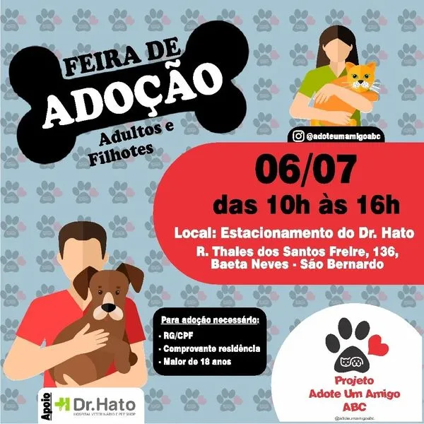 Feira de Adoção de Animais em São Bernardo: Encontre seu Novo Amigo!