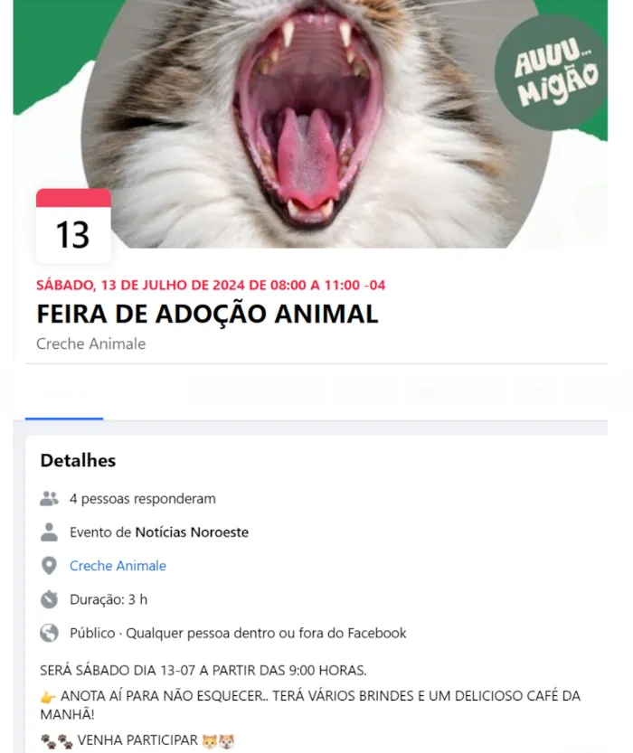 Feira de Adoção Animal em Fernandópolis: Encontre seu Novo Amigo!