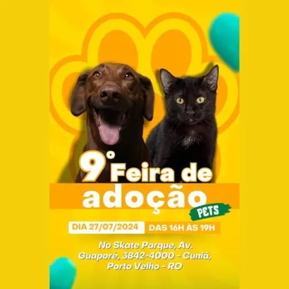 9ª Feira de Adoção de Pets em Porto Velho – Encontre seu novo amigo!