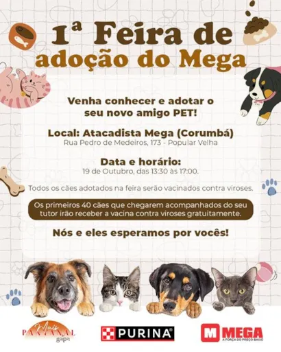 1ª Feira de Adoção Mega: Encontre seu Novo Melhor Amigo!