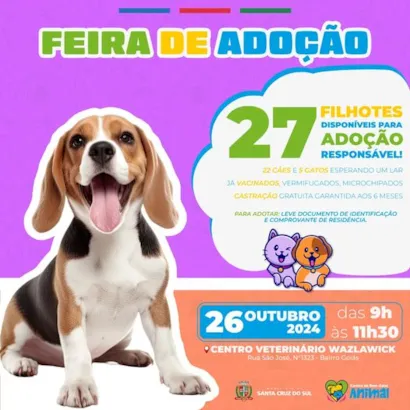 Feira de Adoção em Santa Cruz do Sul: Encontre seu Novo Amigo!