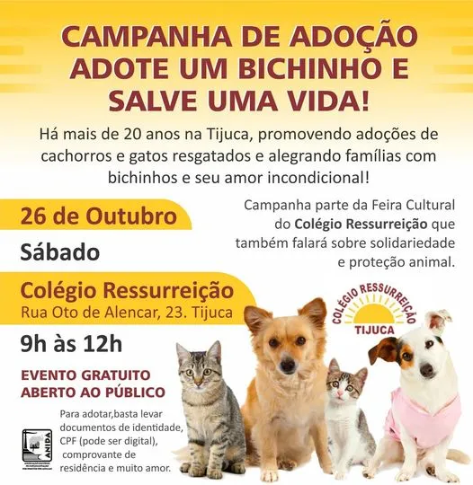 Campanha "Adote um Amigo Fiel" - Encontre seu novo companheiro!