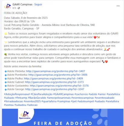 Feira de Adoção de Pets em Campinas - Encontre seu Novo Amigo!