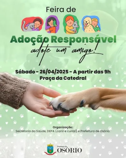 Feira de Adoção Responsável em Osório: Encontre seu Novo Amigo!