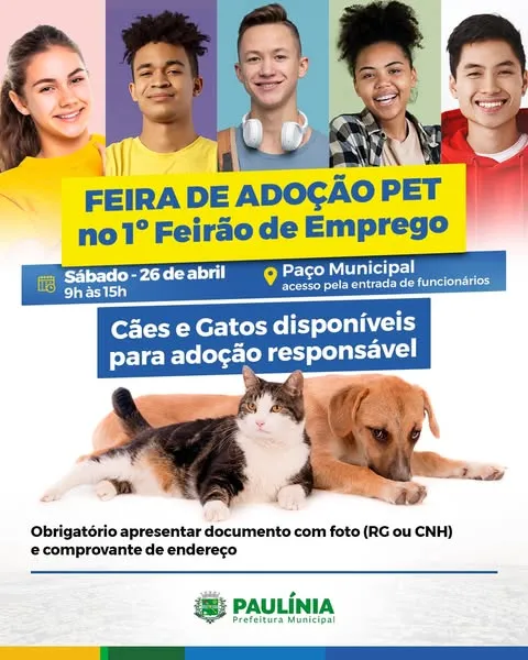 Feira de Adoção de Pets em Paulínia: Encontre Seu Novo Amigo!