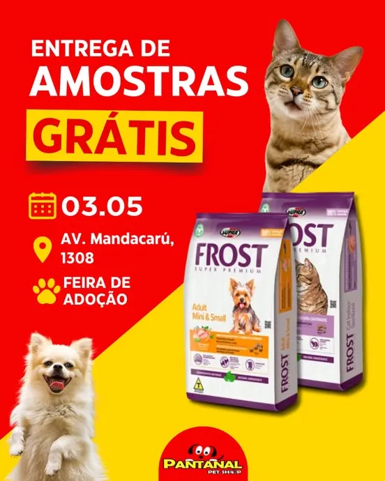 Feira de Adoção de Animais em Maringá com Entrega de Amostras Grátis!