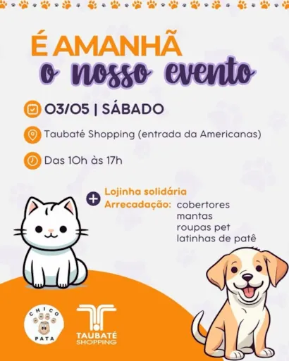 Adote um Novo Amigo: Evento de Adoção de Animais em Taubaté!