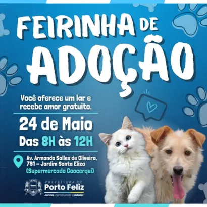Feirinha de Adoção em Porto Feliz: Encontre seu Novo Amigo!