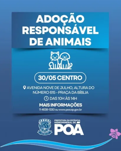 Feira de Adoção Responsável de Animais em Poá