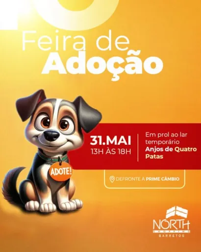 Encontre o Seu Novo Amigo na Feira de Adoção!