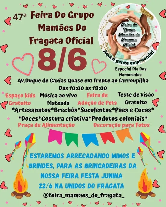 Participe da nossa feira de adoção e empreendedorismo em Pelotas! Diversas atividades para a família toda.