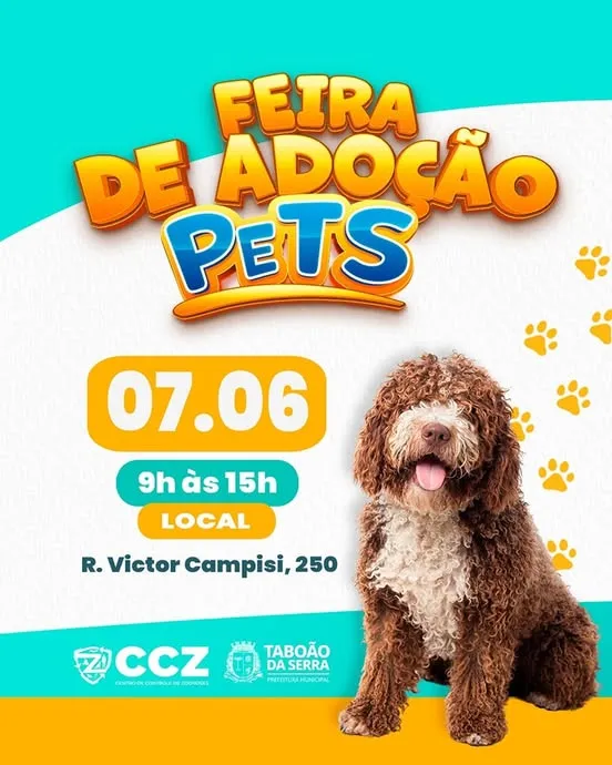 Participe da Feira de Adoção de Pets em Taboão da Serra em 2025 e encontre seu novo melhor amigo!