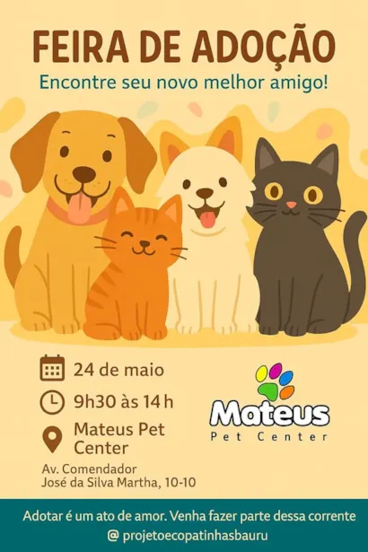 Encontre Seu Novo Melhor Amigo na Feira de Adoção!