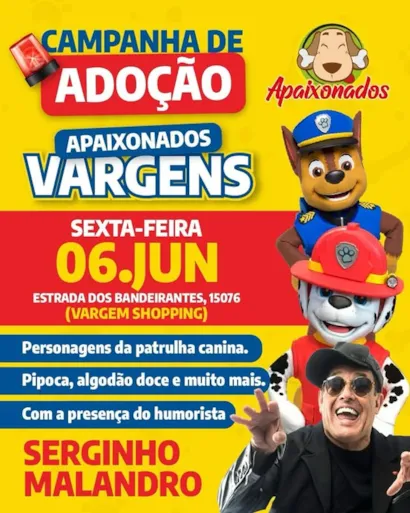 Evento de Adoção Apaixonados Vargens: Diversão Garantida!