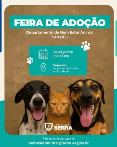 Venha adotar um amigo na Feira de Adoção!