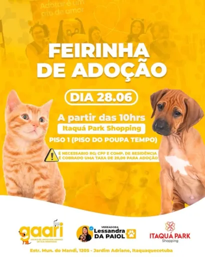 "Adote com Amor em Itaquaquecetuba"
