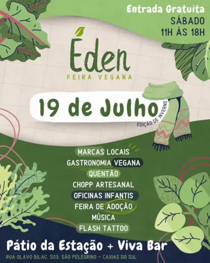 Feira Vegana de Inverno com Adoção de Animais