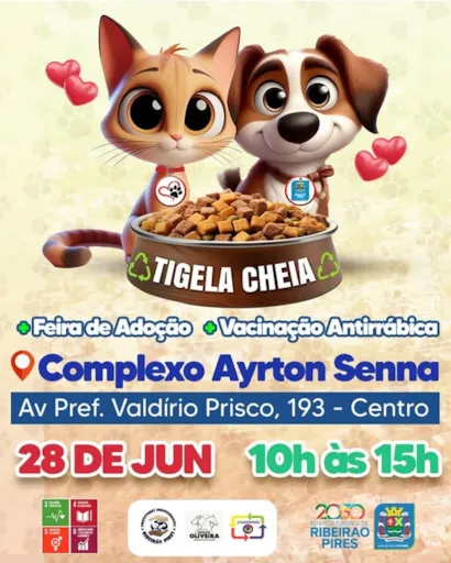 Tigela Cheia: Feira de Adoção e Vacinação em Ribeirão Pires