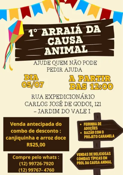 Arraiá da Causa Animal: Adoção e Solidariedade