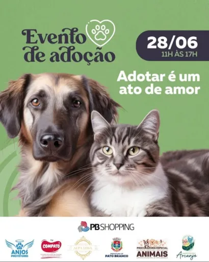 Venha Adotar um Novo Amigo no PB Shopping