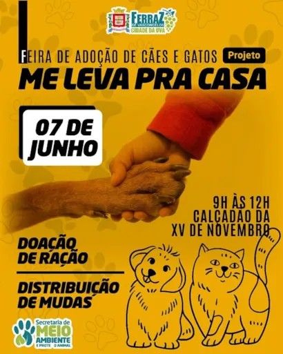 "Encontre Seu Novo Melhor Amigo na Feira de Adoção de Ferraz de Vasconcelos!"