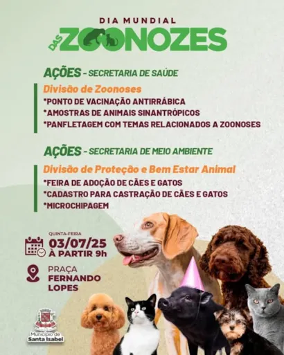 Feira de Adoção de Cães e Gatos em Santa Isabel