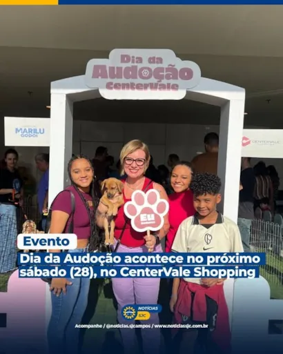 Venha Fazer Parte do Dia da Adoção no CenterVale Shopping!