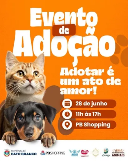 Encontre seu novo melhor amigo na Feira de Adoção de Pato Branco!