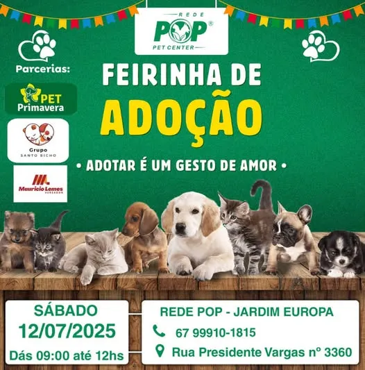 Participe da Feirinha de Adoção em Campo Grande - Adote um Pet e Transforme Vidas!