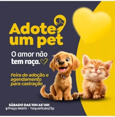 Encontre Seu Novo Amigo na Feira de Adoção de Taquarituba!