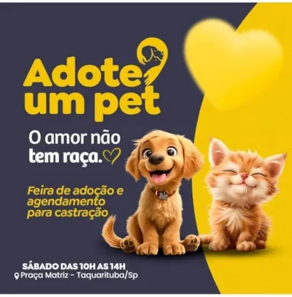 Encontre Seu Novo Amigo na Feira de Adoção de Taquarituba!
