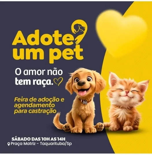 Encontre Seu Novo Amigo na Feira de Adoção de Taquarituba!