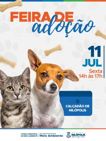Adote um Amigo na Feira de Adoção de Nilópolis!
