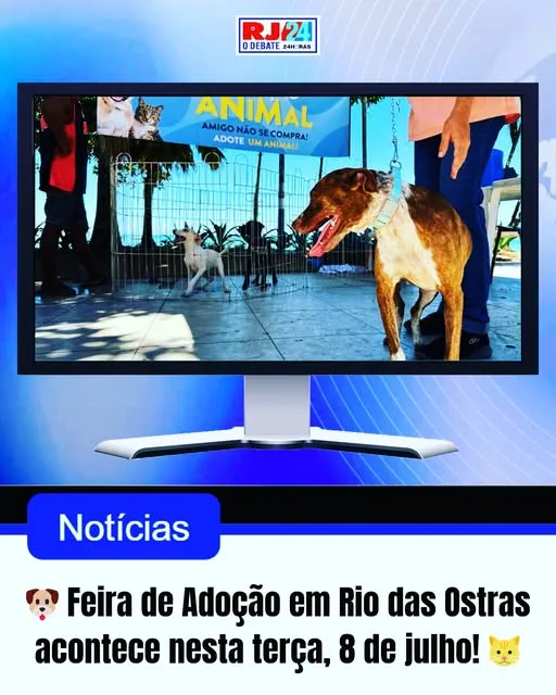 Não perca a Feira de Adoção em Rio das Ostras, RJ, neste 8 de julho de 2025! Adote um amigo leal e transforme a vida de um animal.