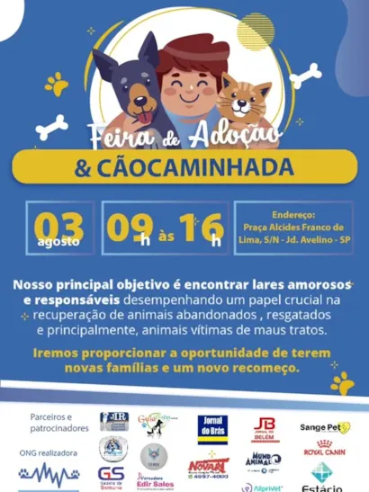 Feira de Adoção & Cãocaminhada - Venha fazer a diferença!