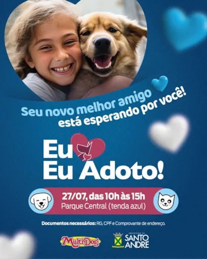 Evento de Adoção "Eu Adoto!" em Santo André