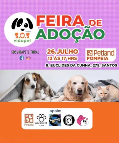 Feira de Adoção de Pets em Santos