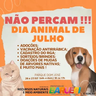 Dia Animal de Julho em Barueri