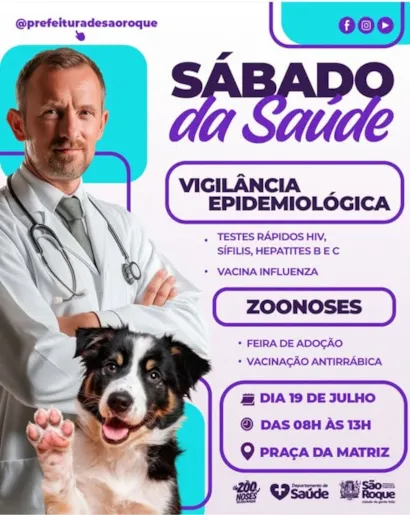 Participe do Sábado da Saúde em São Roque