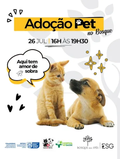 Feira de Adoção Pet no Bosque