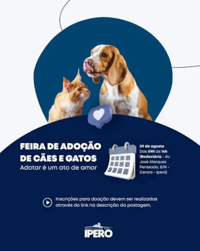 Feira de Adoção de Cães e Gatos em Iperó