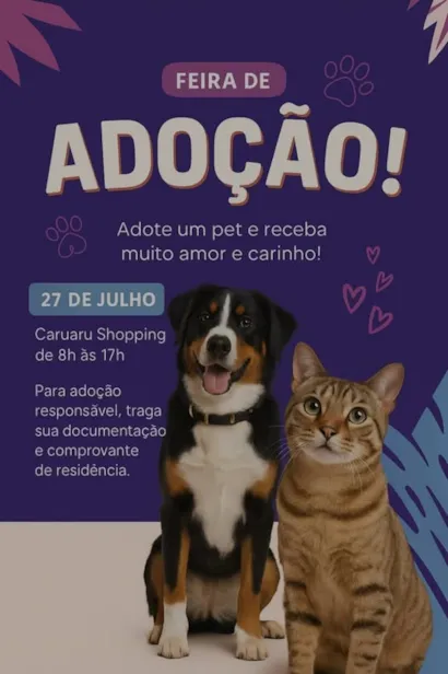 Encontre Seu Novo Melhor Amigo na Feira de Adoção!