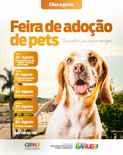 Feira de Adoção de Pets em Barueri
