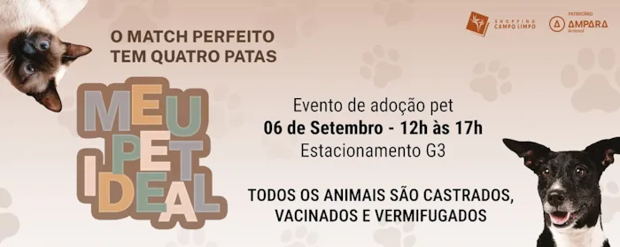 Adoção Pet no Shopping Campo Limpo