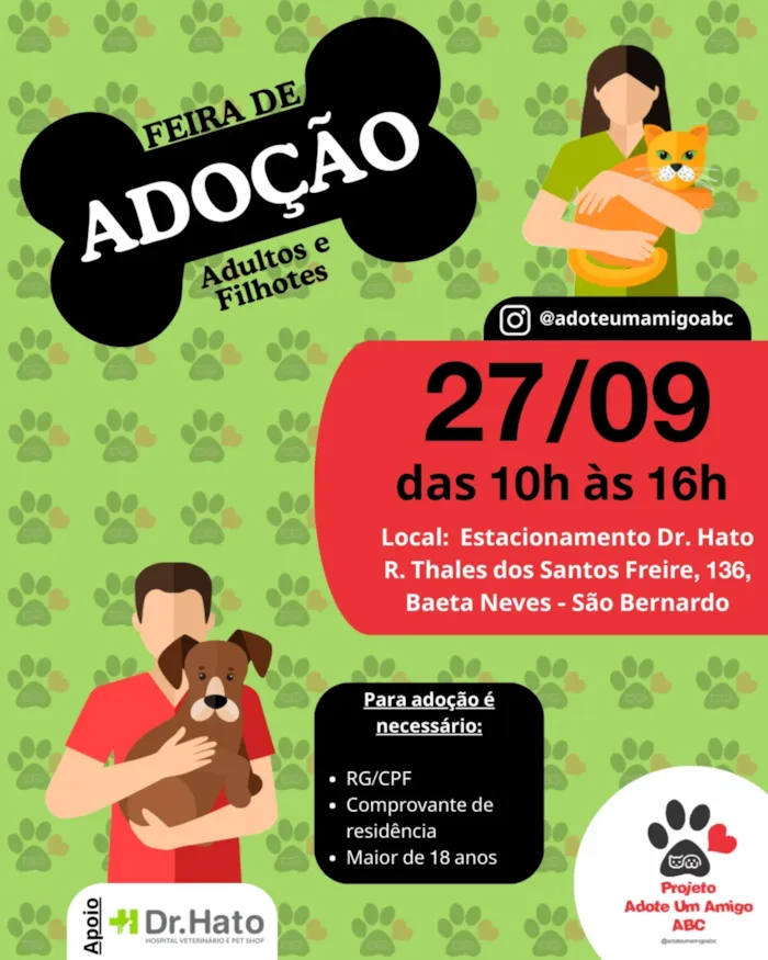 Feira de Adoção de Animais - Adote um Amigo ABC