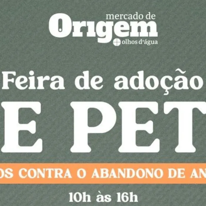 Feira de Adoção de Cães e Gatos no Mercado de Origem
