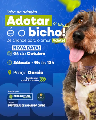Feira de Adoção Adotar é o Bicho - 6ª Edição